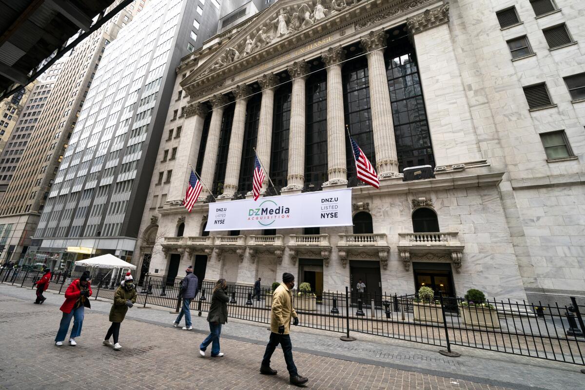 The New York Stock Exchange.