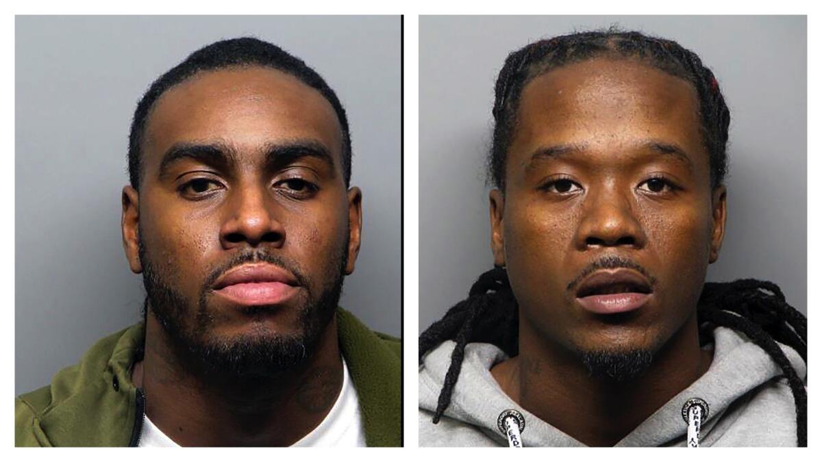 Domico Dones and Frederick Johnson, arrested in connection with Halloween party shooting