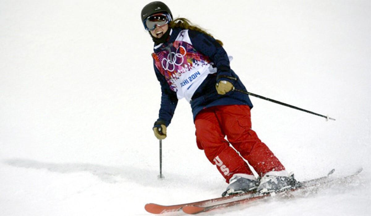 Maddie Bowman celebrates after her final run of the women's freestyle halfpipe finals Thursday. Bowman won gold in the event.