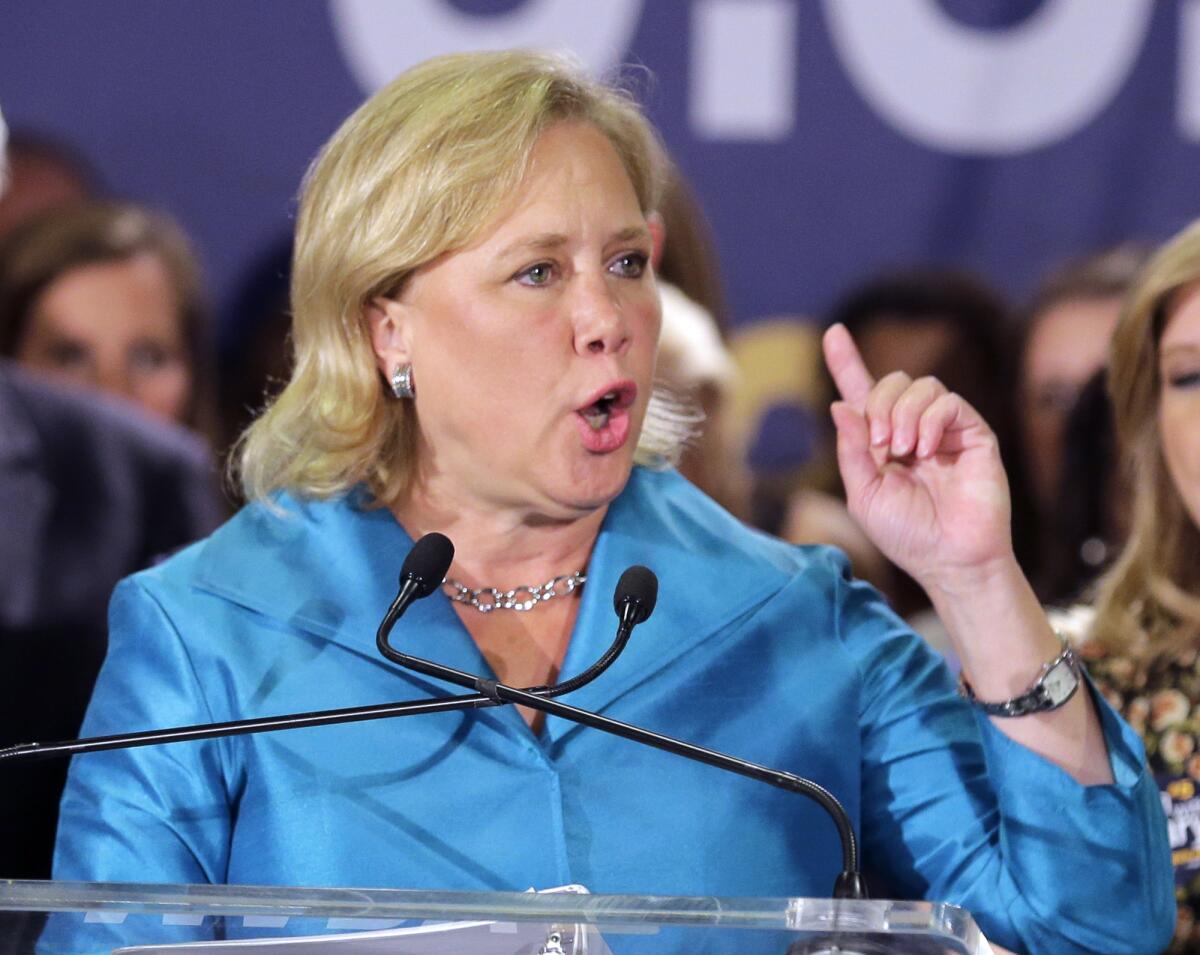 Sen. Mary Landrieu (D-La.) speaks to supporters in New Orleans on election night last week.