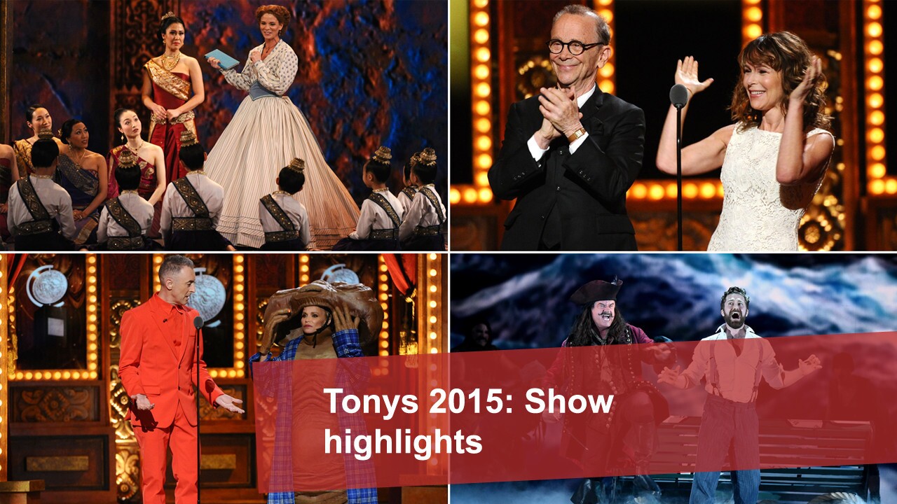 Click through for a look at some of the highlights from the 2015 Tony Awards show.