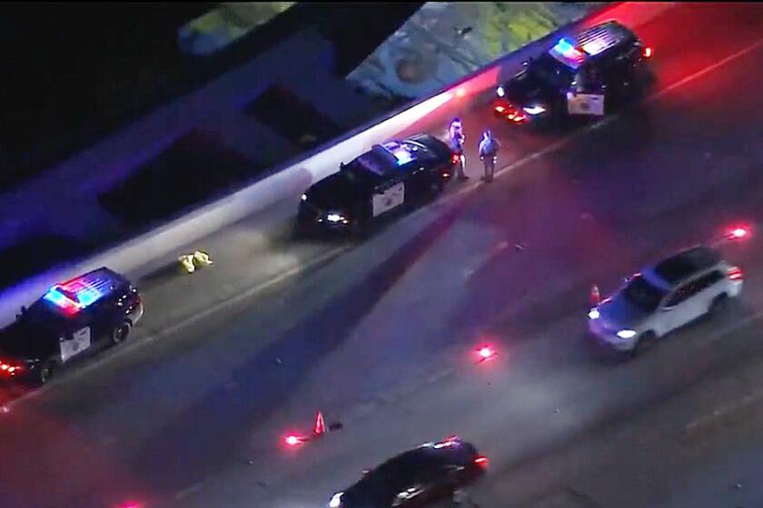 Investigators believe that three deadly scenes, a homicide in Woodland Hills, a crash on the 405 Freeway that left an infant dead and a young girl hospitalized and a fatal crash in Redondo Beach are possibly connected, authorities confirmed to KTLA.