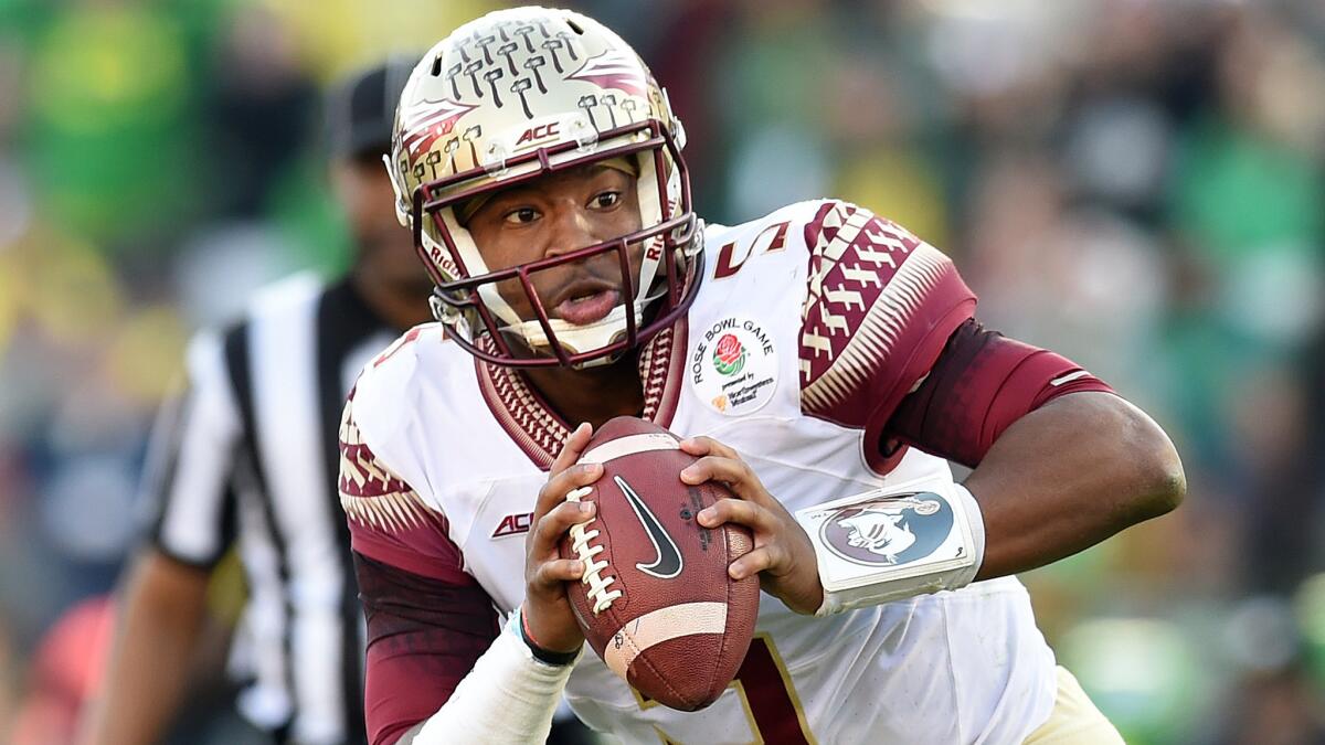 Former Florida State star Jameis Winston is likely to be the first quarterback taken in the NFL draft, but how high will he go is the question.