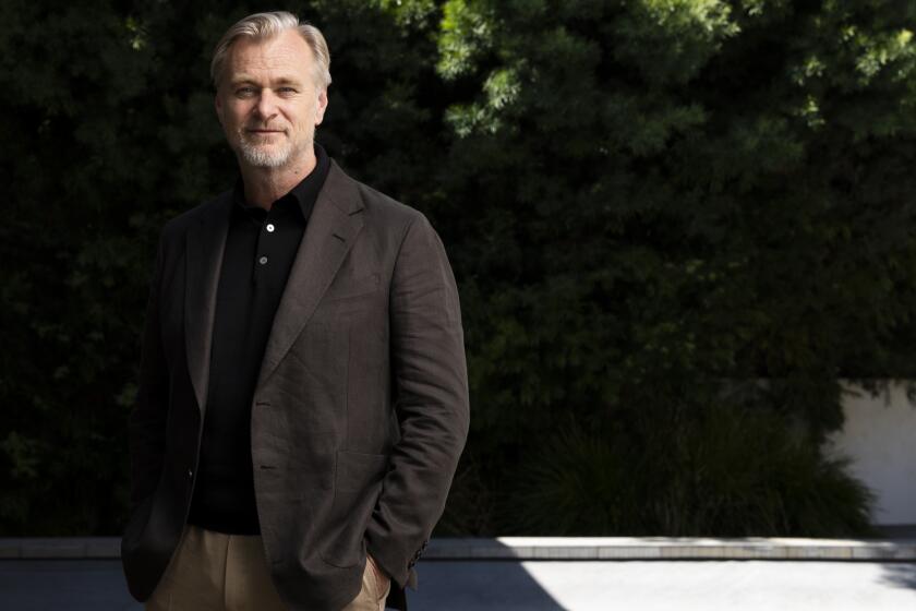 Christopher Nolan in Los Angeles, CA on June 2026. (Ian Spanier / For The Times)