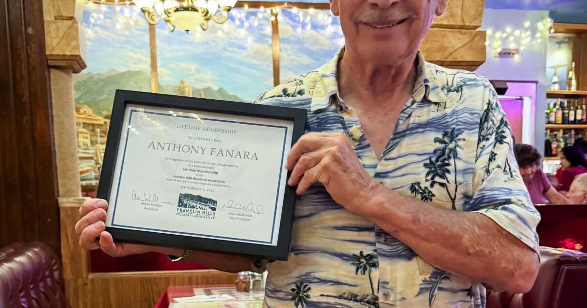 Tony Fanara, propriétaire du restaurant italien Palermo et pilier de la communauté, est décédé à 79 ans