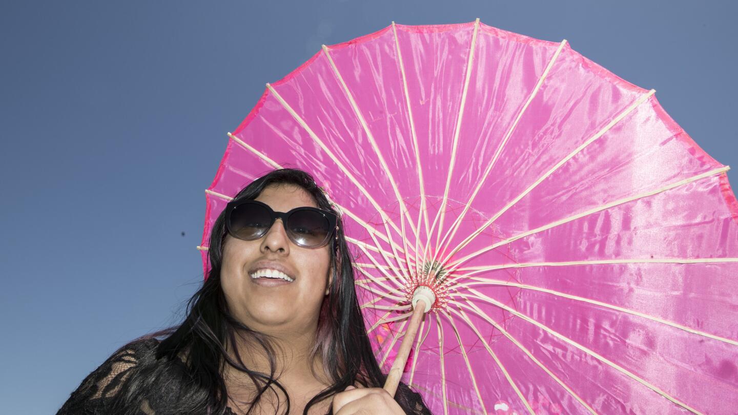 Faces at the 2017 Coachella music festival