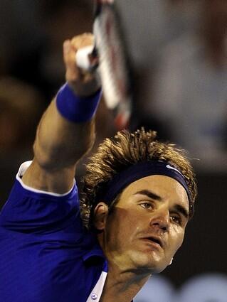 Roger Federer serve