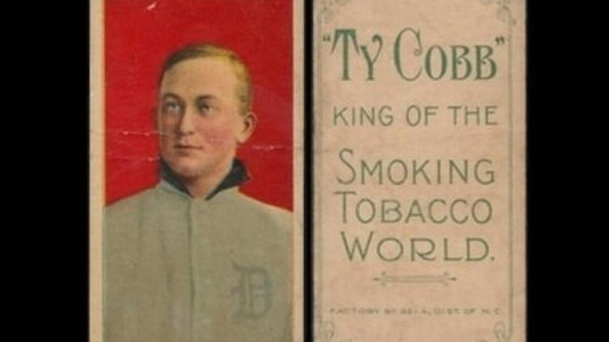 Cache of century-old Ty Cobb baseball cards found