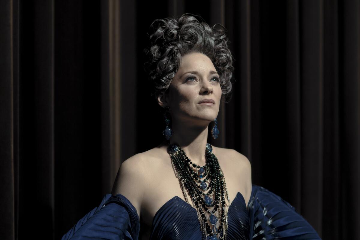 Marion Cotillard stars as an opera singer in "Annette." 