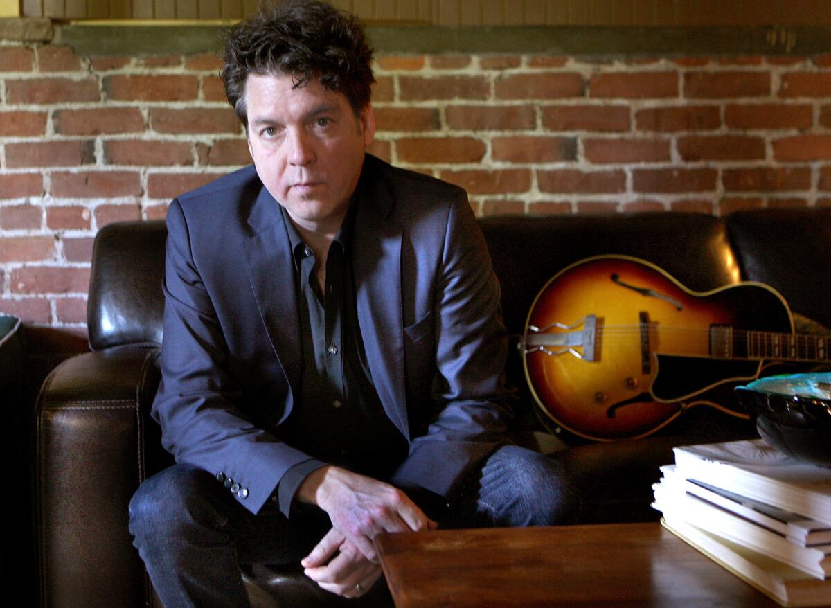 Musician-producer Joe Henry, photographed in 2009 at his home studio in South Pasadena, joined forces Saturday with singer-songwriter Sam Phillips at Largo at the Coronet.