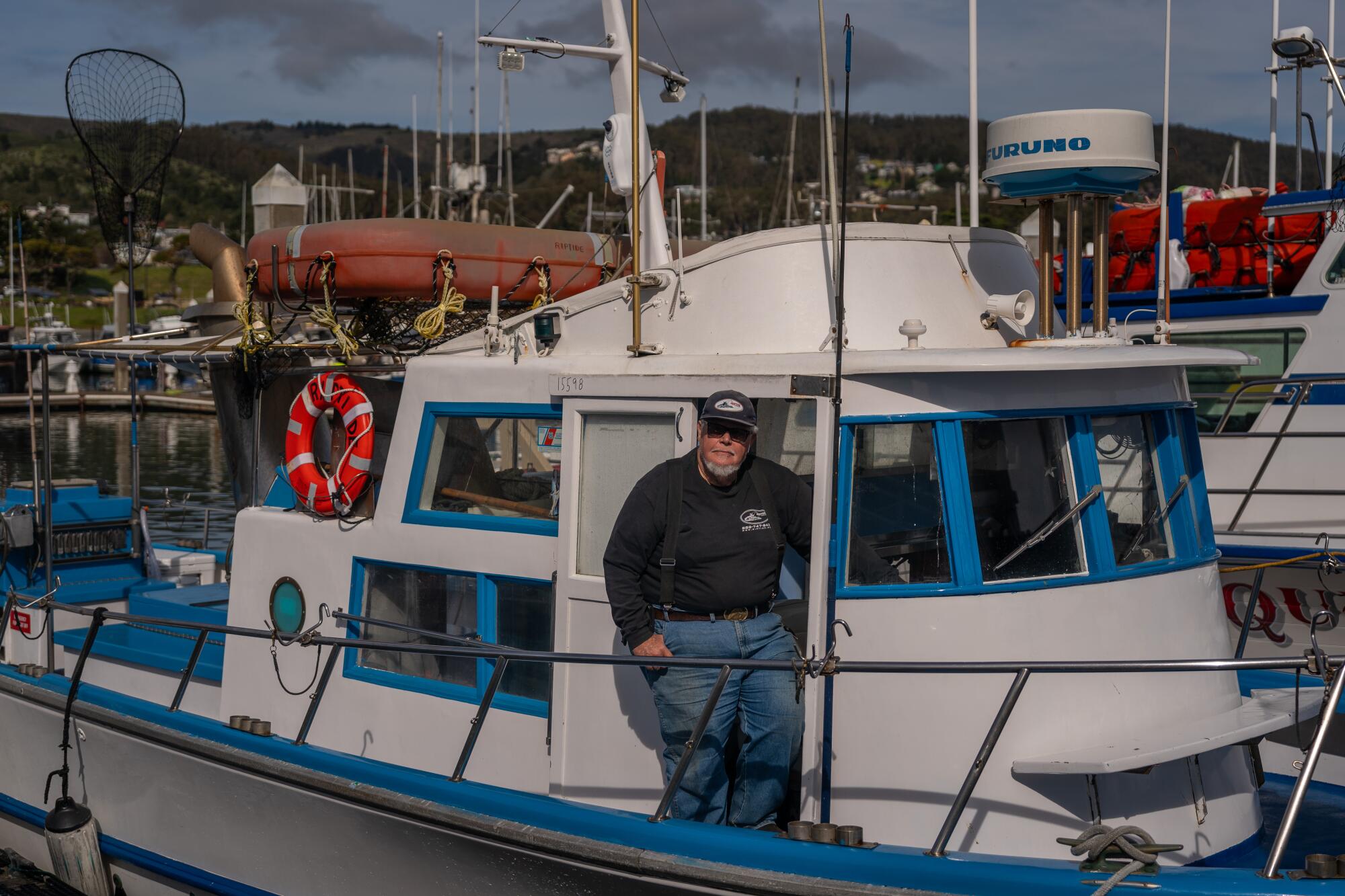 William “Captain Smitty” Smith stands for a portrait at Pillar Point Harbor in Half Moon Bay.