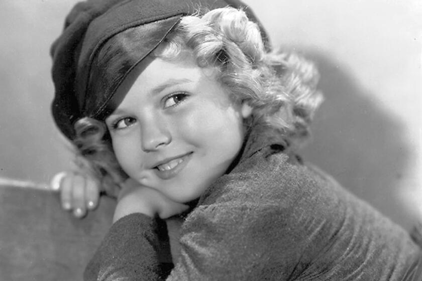 Child film star Shirley Temple in the 1930s.