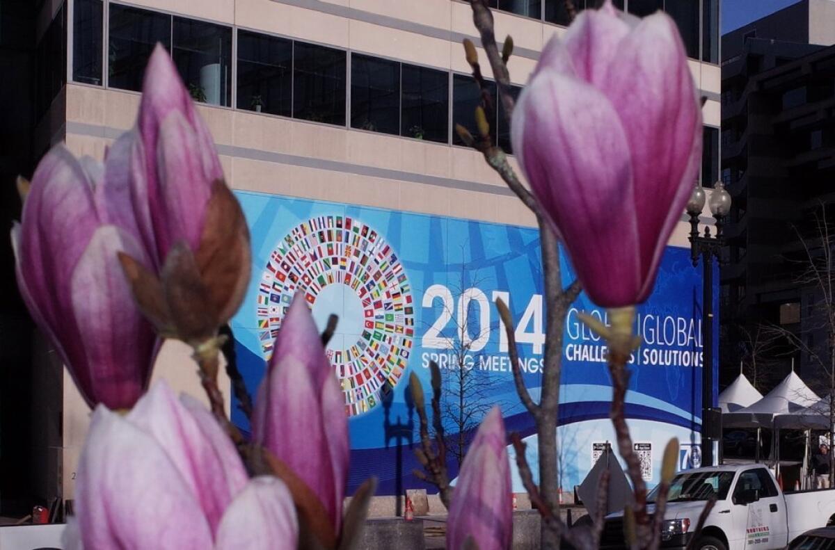 With flowers in bloom, the IMF and World Bank are preparing for their annual spring meetings in Washington.