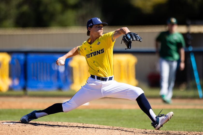 UC San Diego right-hander Nic Gregson has emerged as one of the team's top starting pitchers.