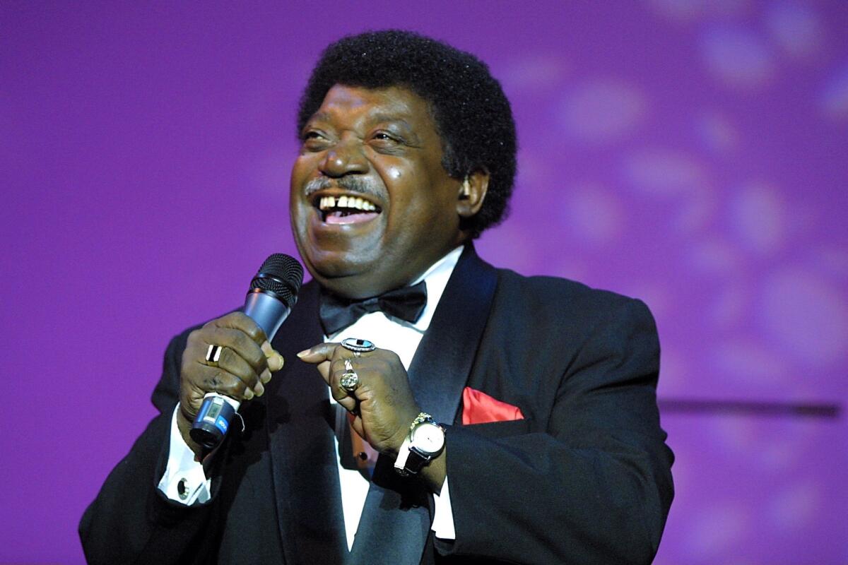 Soul singer Percy Sledge, who died Monday after a long battle with cancer.