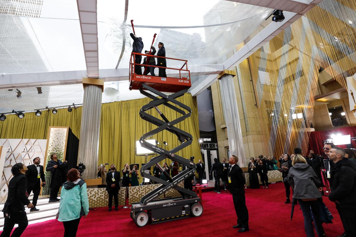 Scenes from the red carpet at the 92nd Academy Awards.
