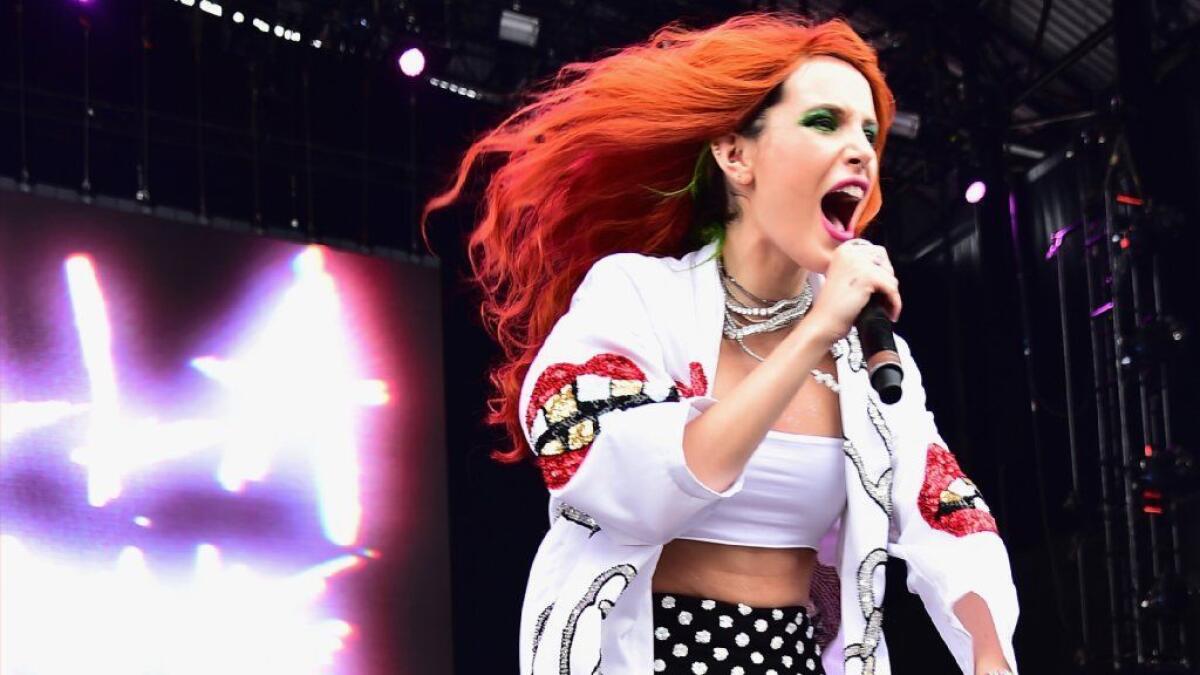 Bella Thorne performs onstage during day 2 of the Billboard Hot 100 Festival in 2018 in Wantagh, New York.
