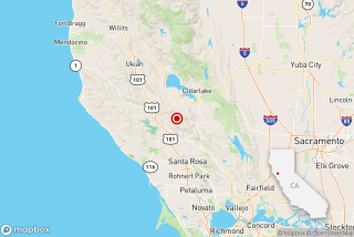 A magnitude 3.4 earthquake was reported Saturday evening 10 miles from Healdsburg, Calif.
