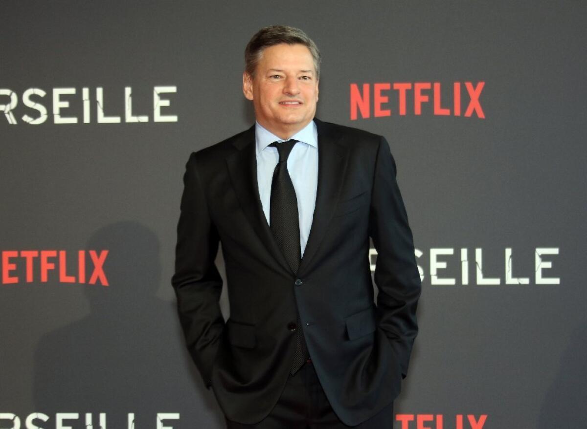 Sarandos, at the premiere of the Netflix series "Marseille" -- the first French series produced by the streaming giant -- at the Pharo Palace, in Marseille.