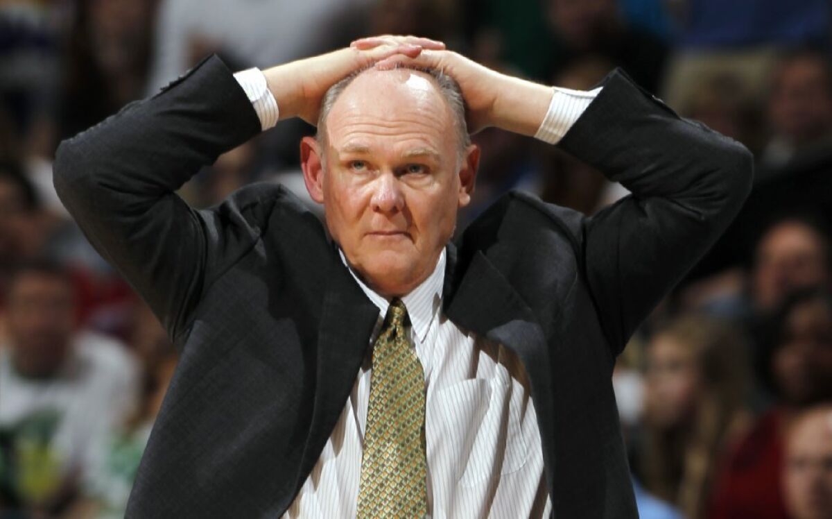 The Denver Nuggets fired coach George Karl last summer after a 57-win season.