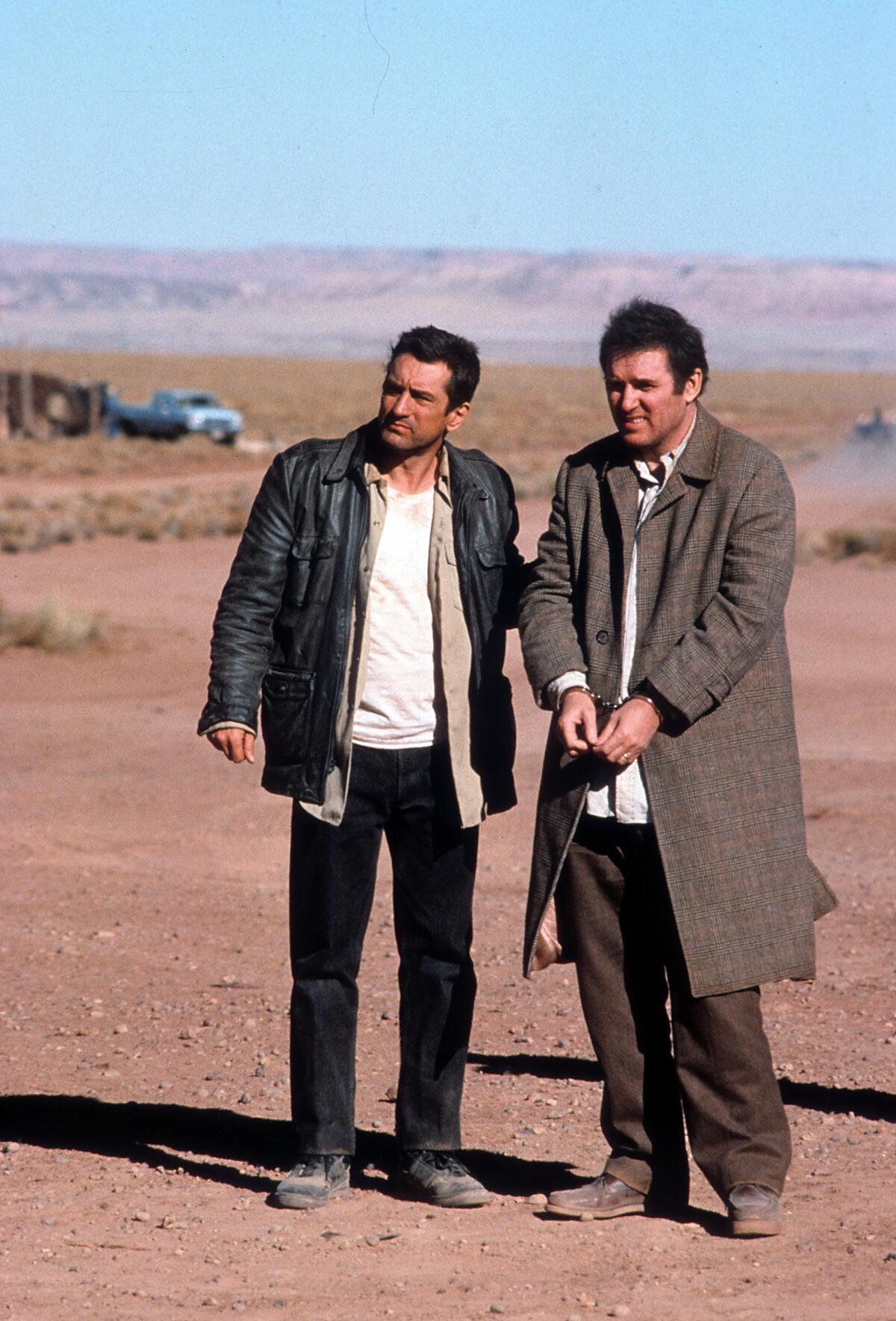 Charles Grodin, right, with Robert De Niro, in the movie "Midnight Run."