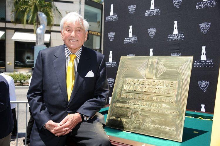 Fred Hayman, also known as "the father of Rodeo Drive," was honored with a plaque unveiling and induction ceremony by the Rodeo Drive Walk of Style in May 2011.