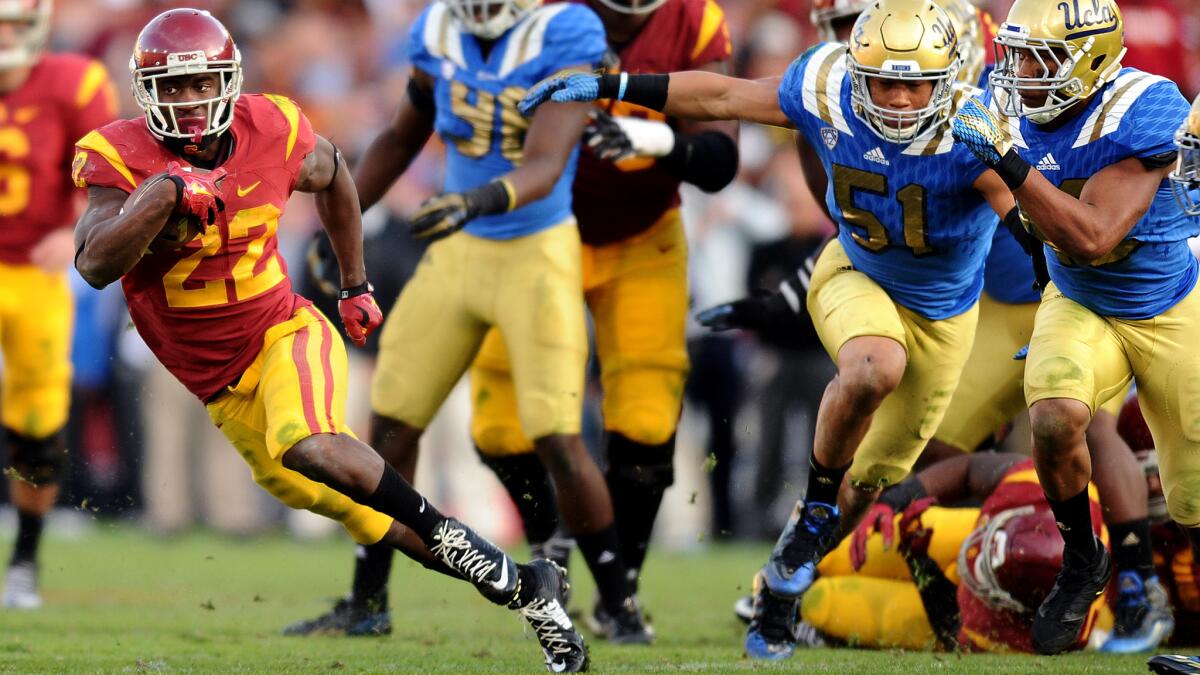 Justin Davis and USC will visit the Rose Bowl on Saturday night for their annual rivalry game against UCLA.
