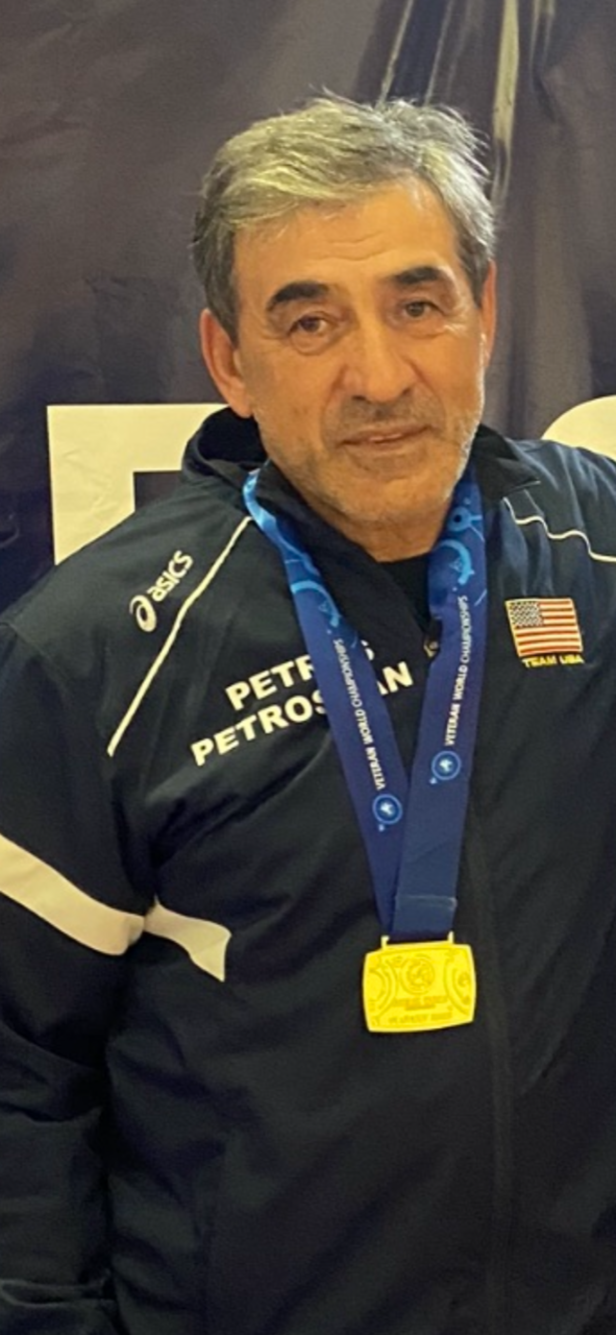 Petros Petrosyan won gold in the 88-kilogram freestyle division of the United World Wrestling Veteran World Championships