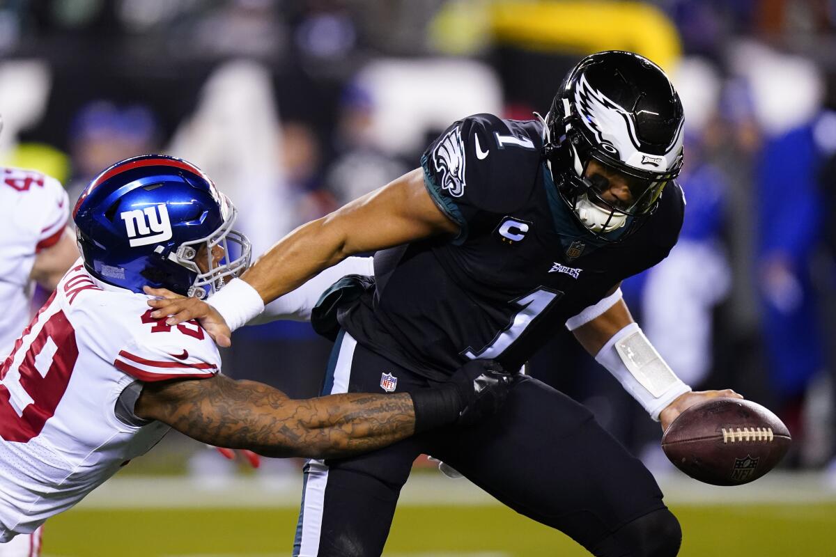 Eagles and Giants will meet in the playoffs, their third game this season –  The Morning Call
