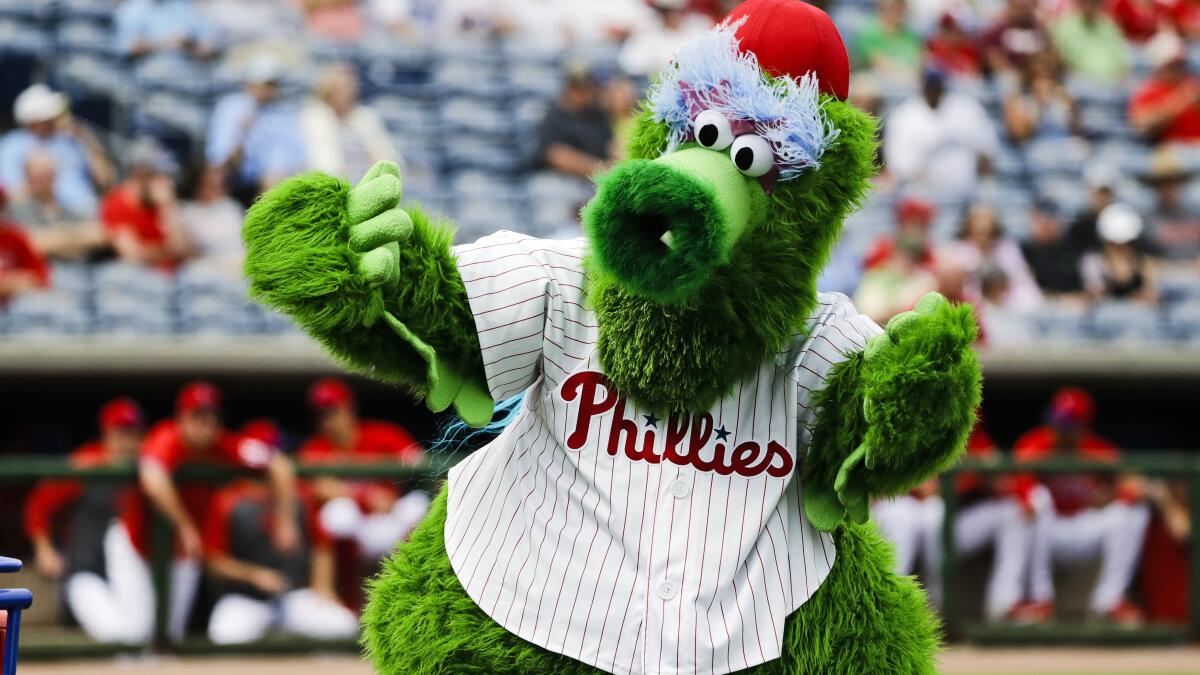 Rain delay Phanatic  Phillies, Philadelphia phillies, Mascot