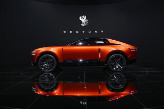 A Toyota Motor Corp. Century coupe concept displayed at the Japan Mobility Show in Tokyo in 2025.