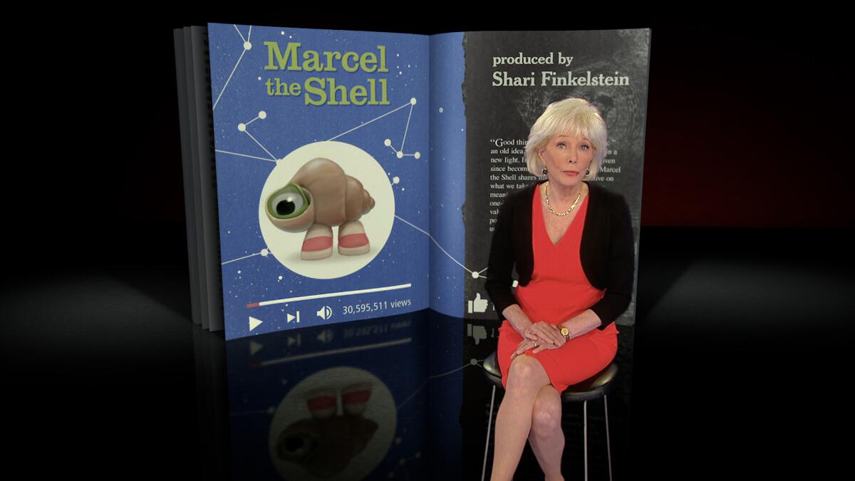 Lesley Stahl in the 2022 film “Marcel the Shell with Shoes On.”