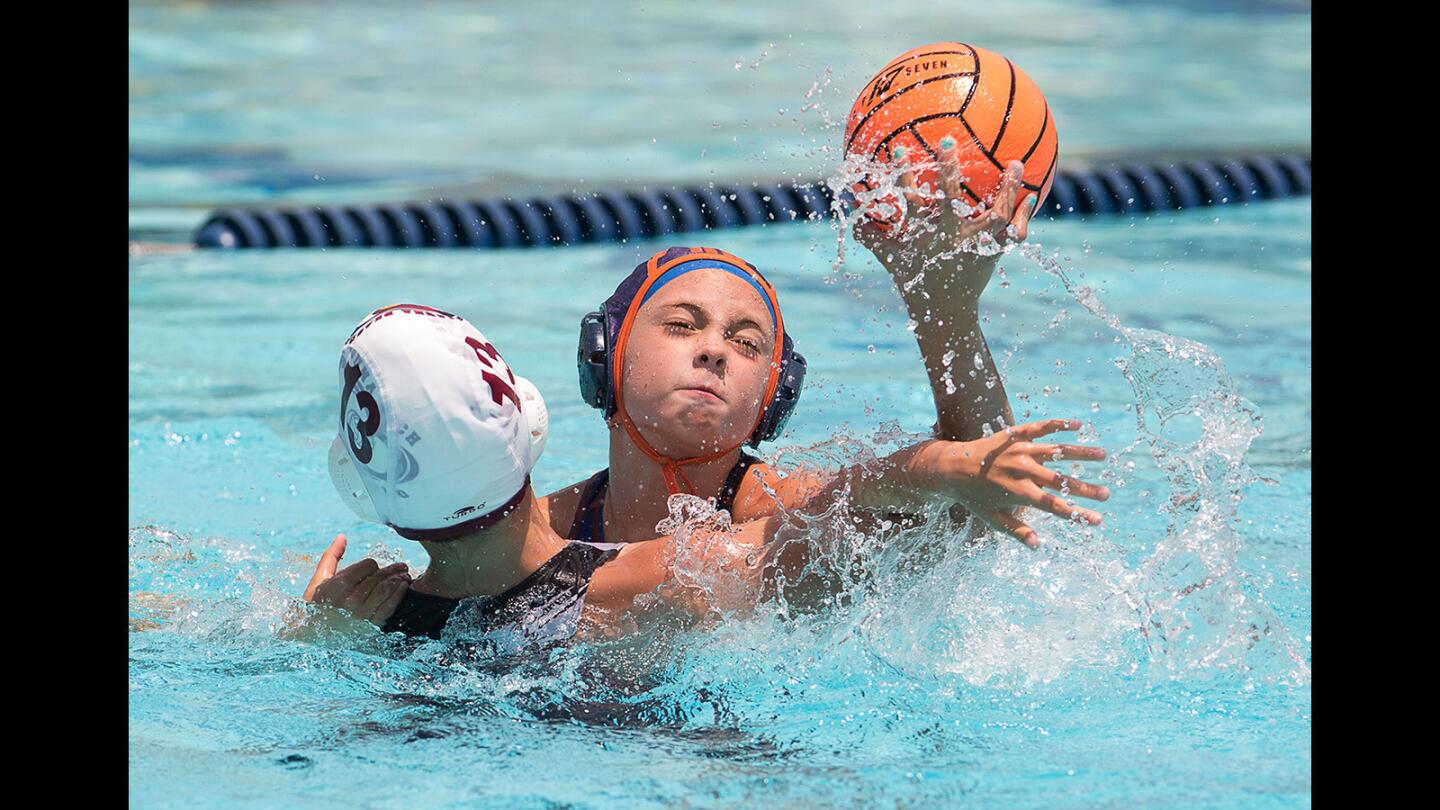 Laguna Beach vs. Huntington Beach in the USA Water Polo Junior Olympics 10-and-under girls division title game