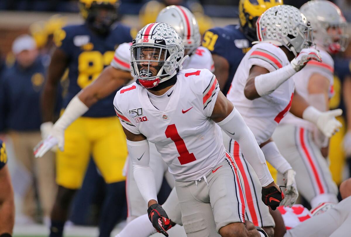 Ohio State cornerback Jeff Okudah could be a big help to the Lions' secondary.