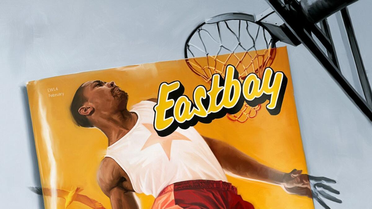 An illustration of an Eastbay catalog.