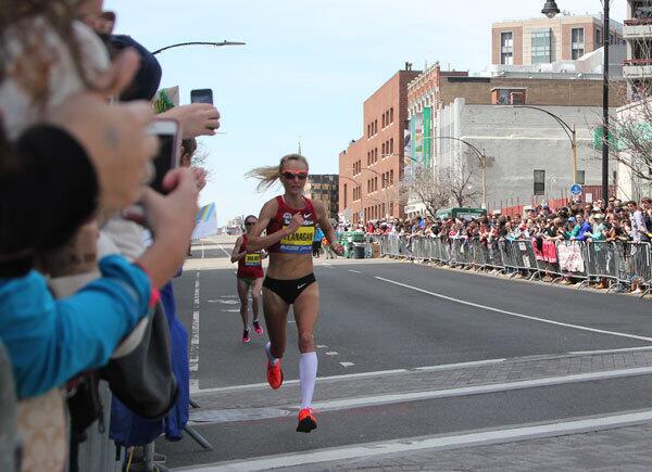 Local favorite Shalane Flanagan didn't finish first. Rita Jeptoo was Monday's victor. Flanagan tweeted: "My best wasn't good enough for the win today, but I will be back."