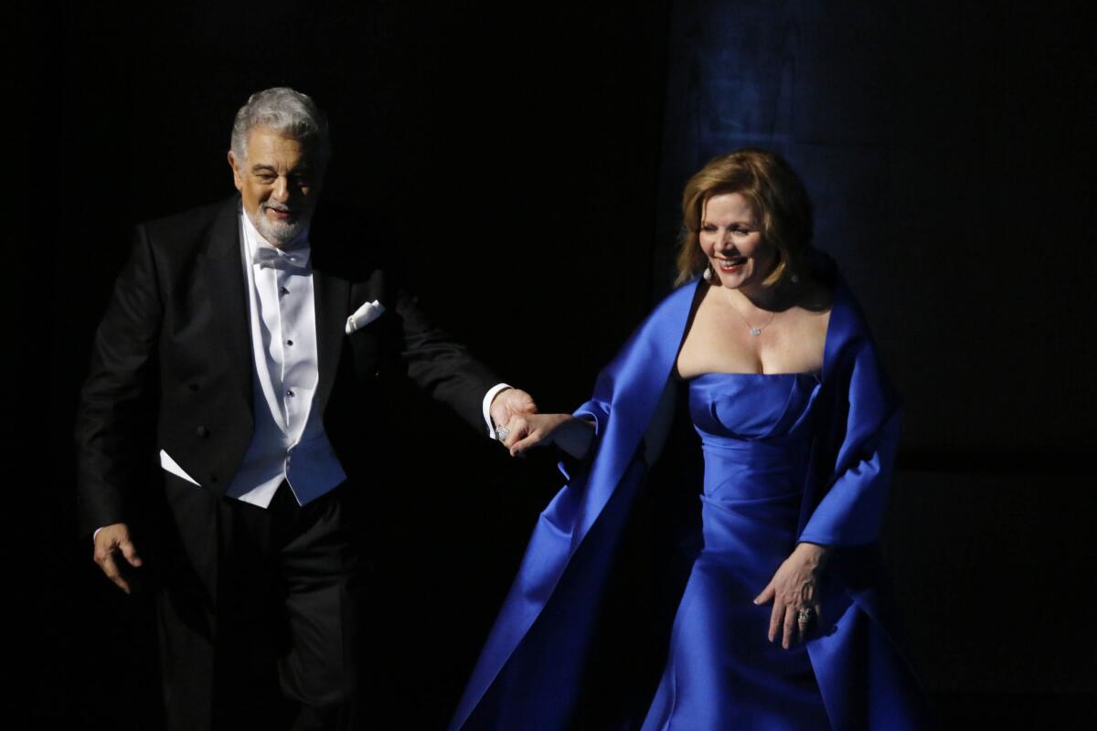 Plácido Domingo and Renée Fleming took the stage for a benefit concert for L.A. Opera at the Dorothy Chandler Pavilion in September.