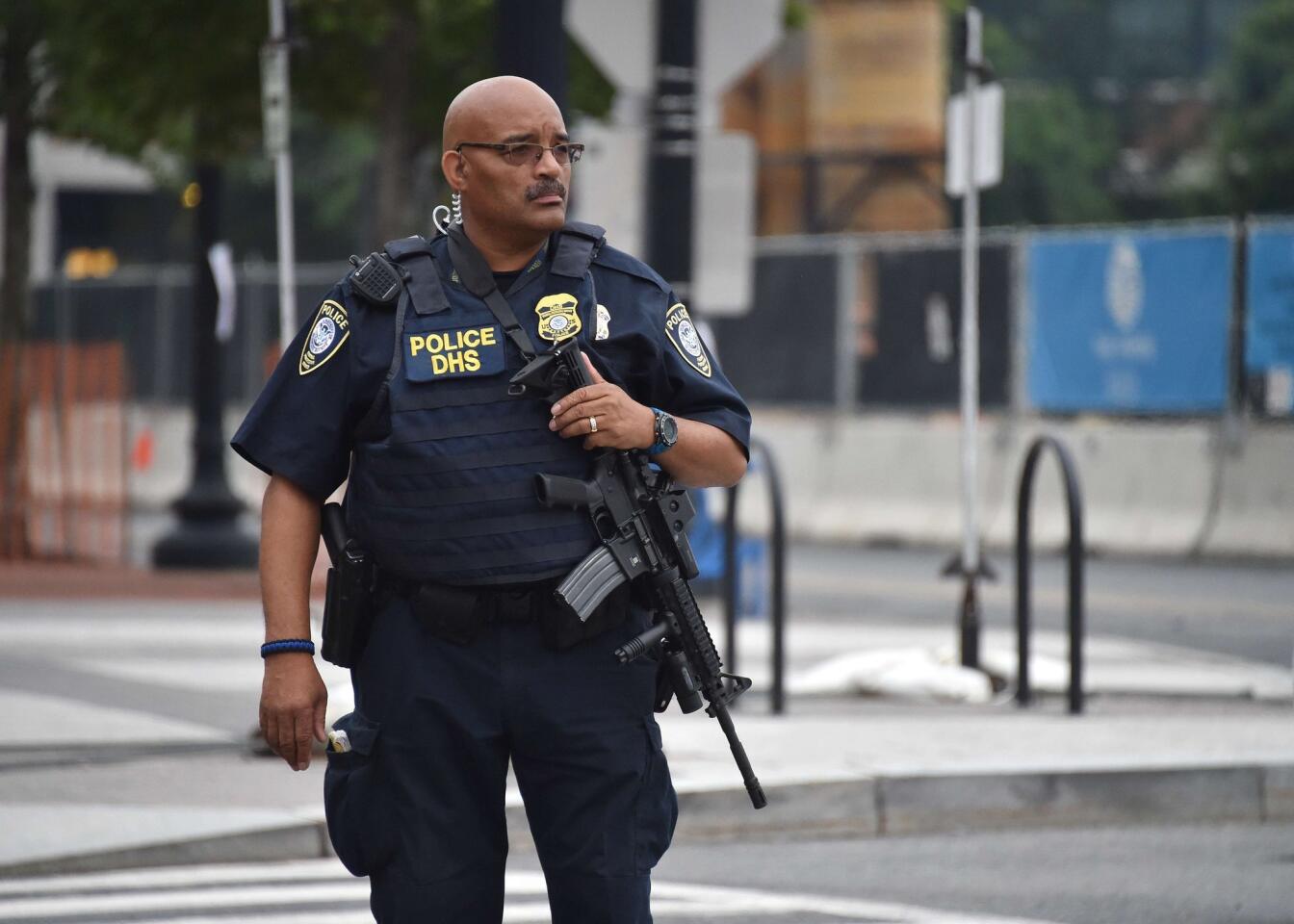 Law enforcement responds to unfounded reports of a shooting at the Washington Navy Yard.