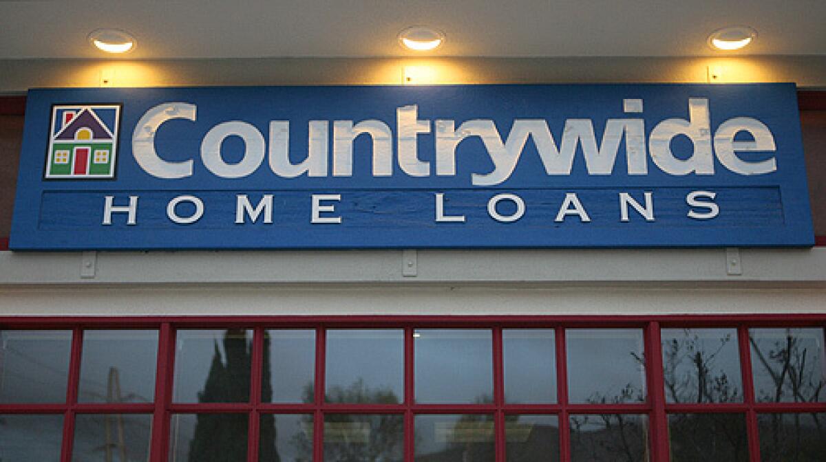 A Countrywide Bank Home Loans branch is seen in La Canada, Calif. Monday, Jan. 28, 2008.