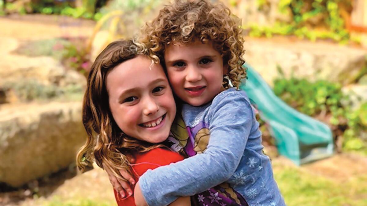 Older students are mentors to younger students in the Learning Buddies program at The Children's School in La Jolla.
