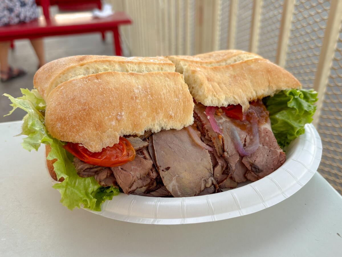 The roast beef sandwich at Costco.