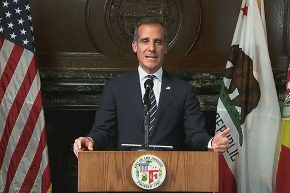Los Angeles Mayor Eric Garcetti