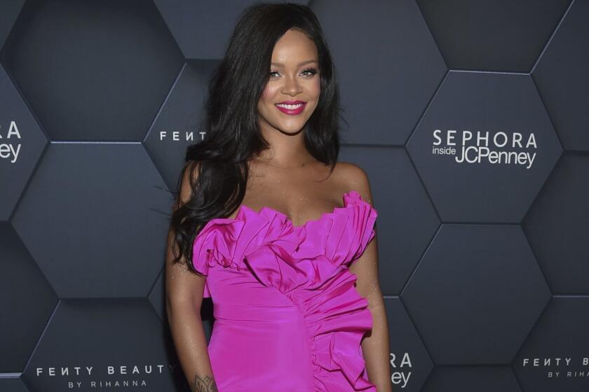 Singer Rihanna arrives at the Fenty Beauty by Rihanna one year anniversary party at Sephora inside JCPenney at Kings Plaza Shopping Center on Friday, Sept. 14, 2018, in New York. (Photo by Evan Agostini/Invision/AP)