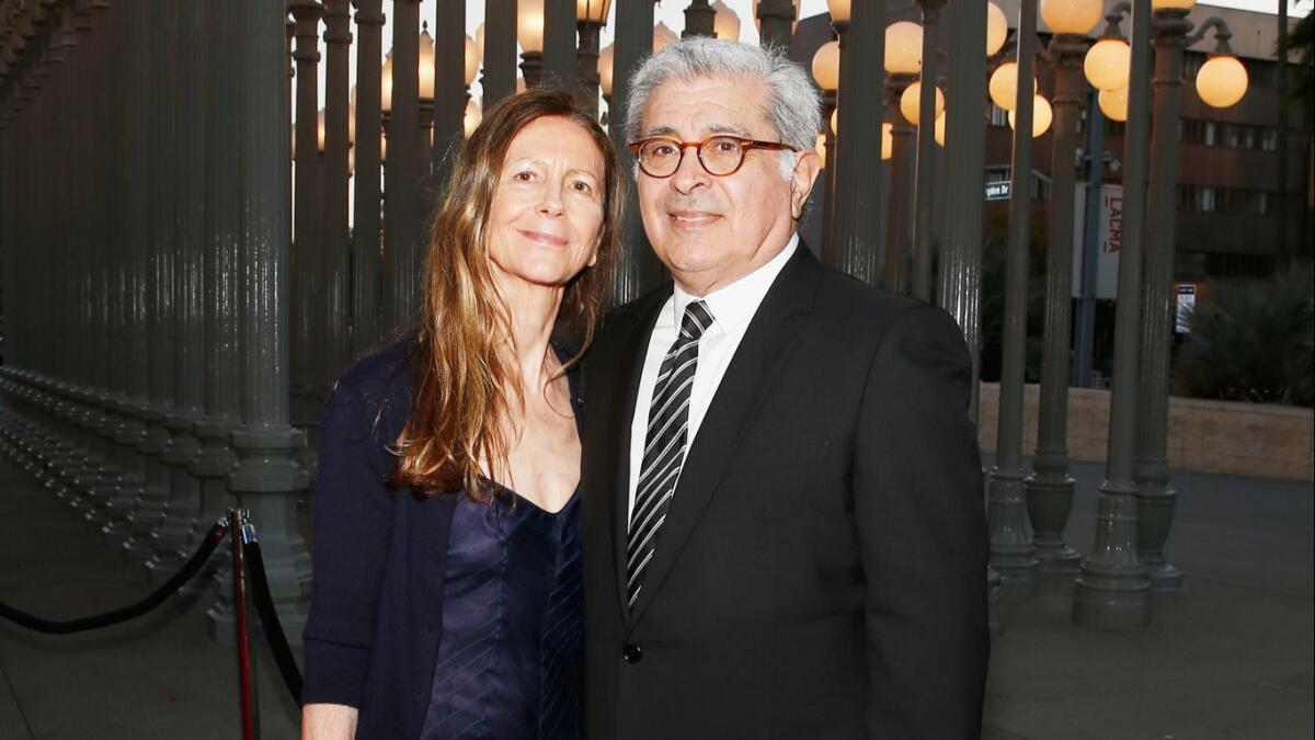 Jane and Terry Semel attend LACMA's 50th anniversary gala in 2015. Terry Semel, a Hollywood power player, now lives in a retirement home in the Valley.