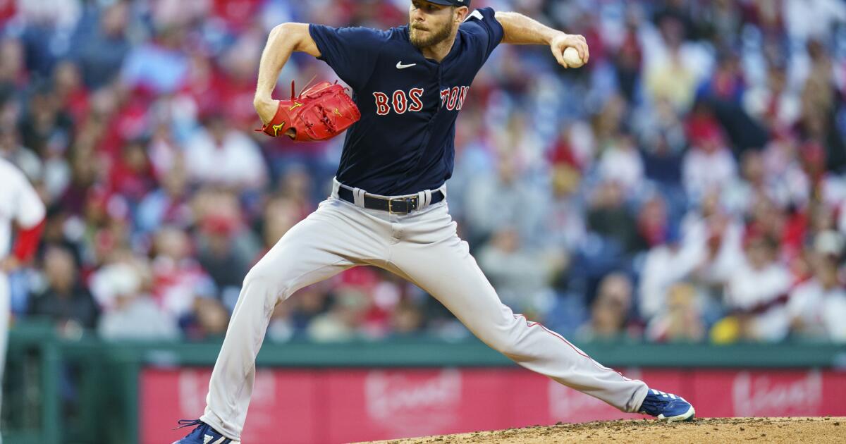 Chris Sale Team Issued & Autographed Patriots' Day Jersey