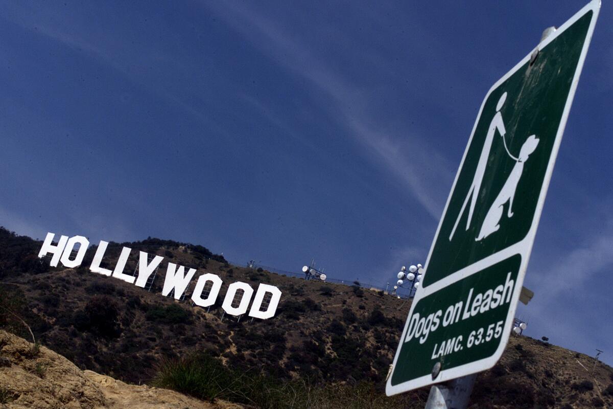 Several hiking trails take you up by the Hollywood sign.