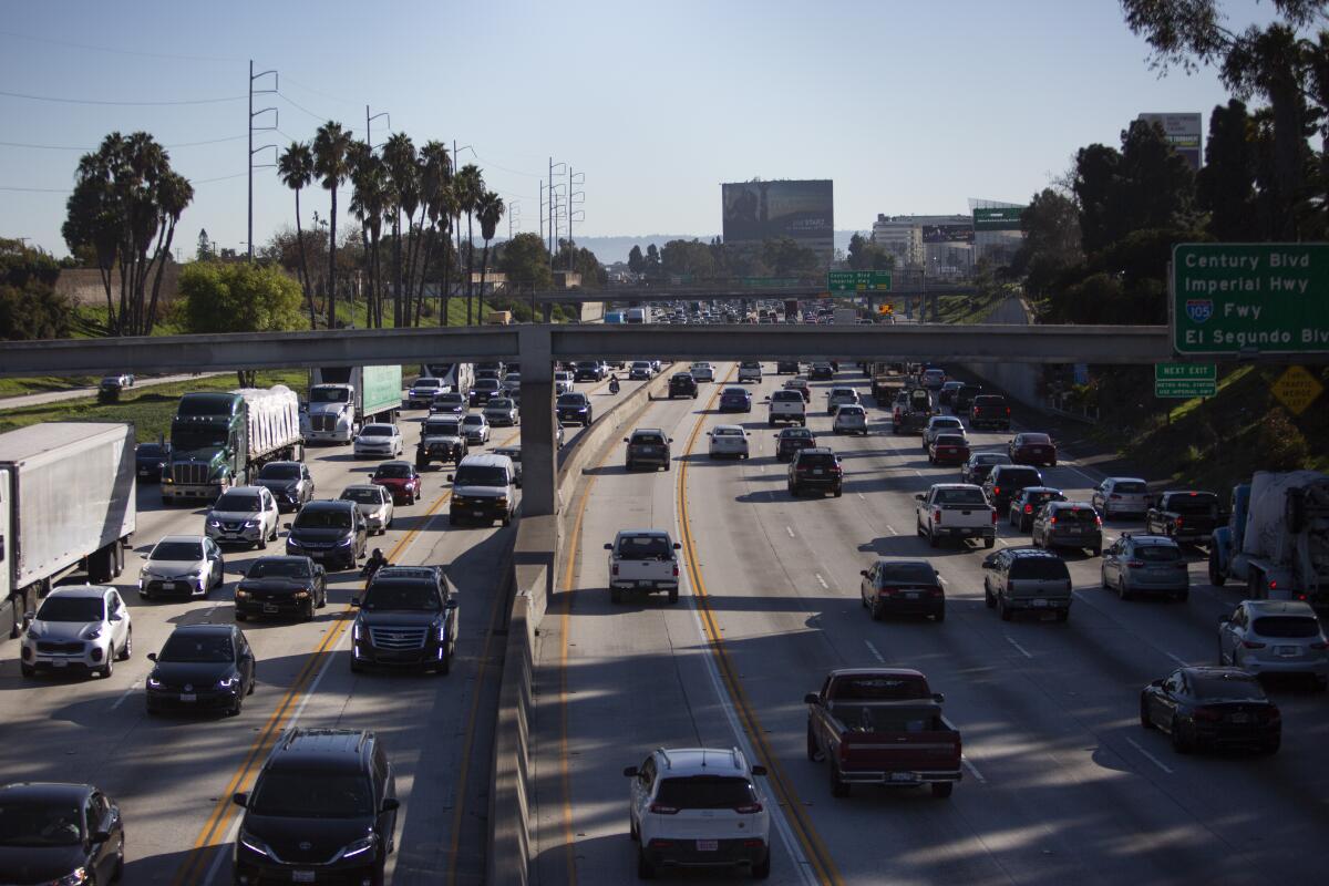 Cars on the 405 Freeway