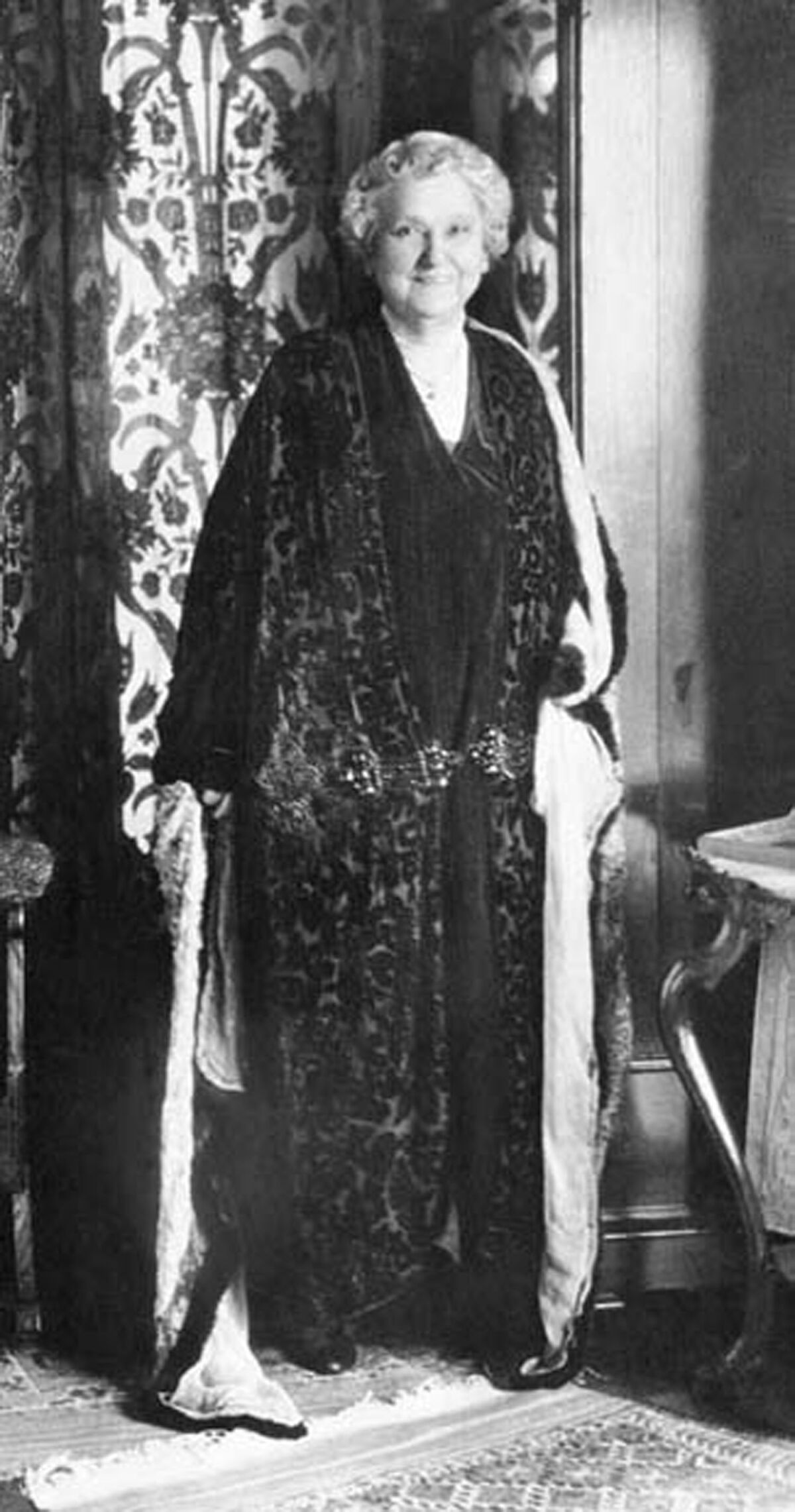 Katherine Tingley is pictured in the mid-1920s at Lomaland, the Theosophical community she founded in Point Loma.