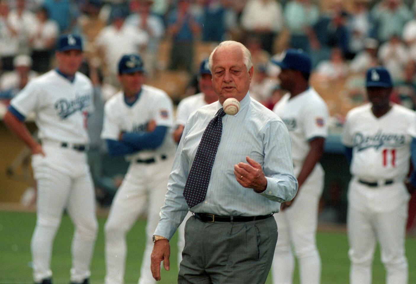 Photos: Dodgers legend Tommy Lasorda through the years – Orange County  Register