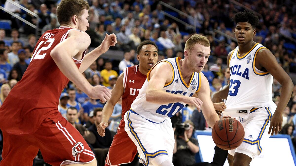UCLA guard Bryce Alford drives against Utah during the second half of a 75-73 loss on Thursday.